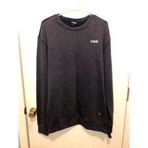 NEW Supply Mens Large Soft Pullover Sweatshirt Cotton Long Sleeve